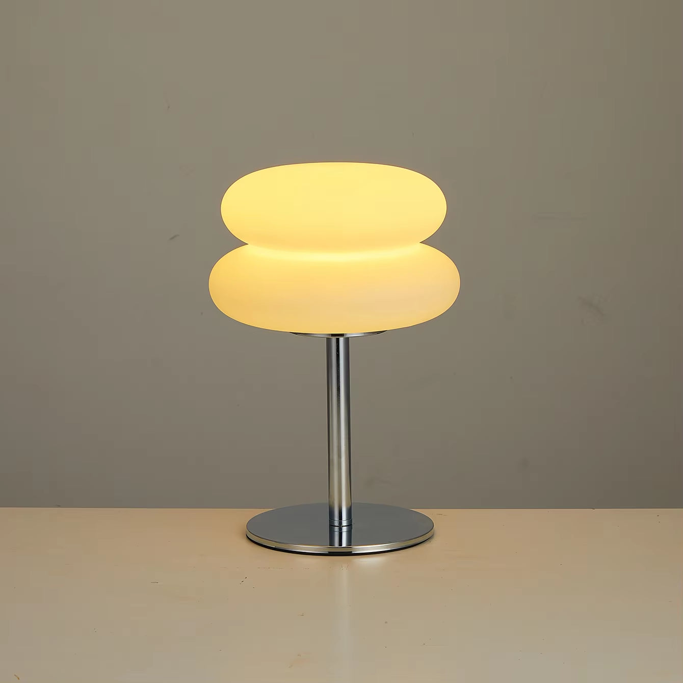 Bauhaus Retro Table Lamp Plastic Lamps Bedroom Bedside Living Room Nordic Mushroom Lamp 9-Level Brightness Dimming Ambient Light