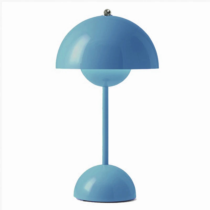 Nordic Flower Bud Led Table Lamp Night Light Mushroom Modern Table Lamps Bedside Wedding Room Desk Simple Decoration Bedroom